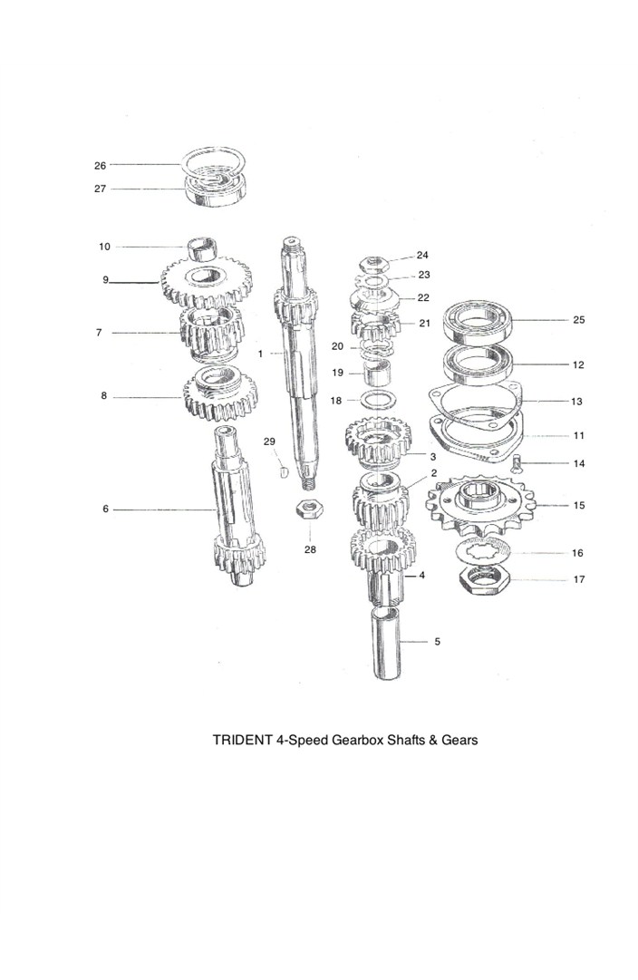 triumph trident parts